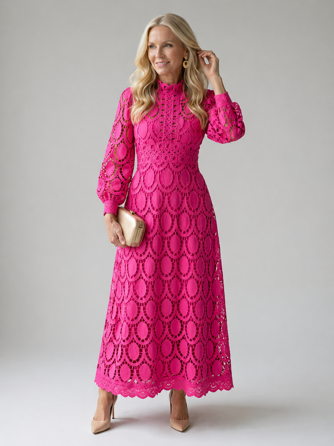 Florence | Lace Midi Dress