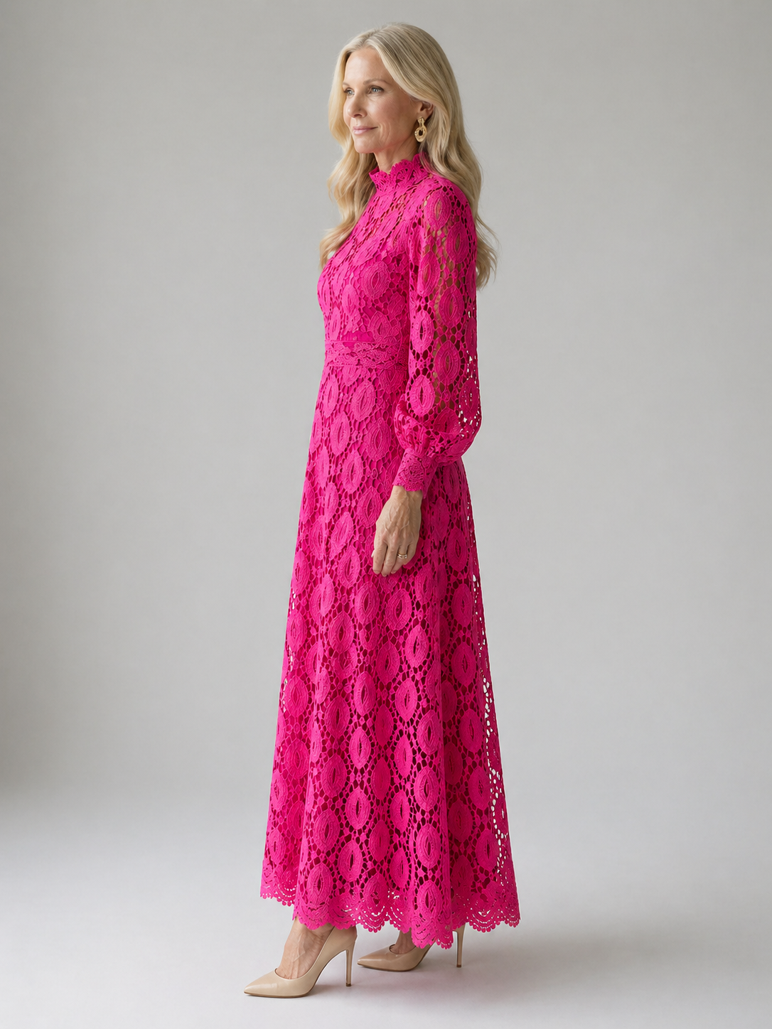 Florence | Lace Midi Dress