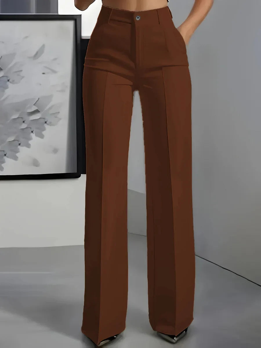 Harrah – High-Waisted Tailored Pants