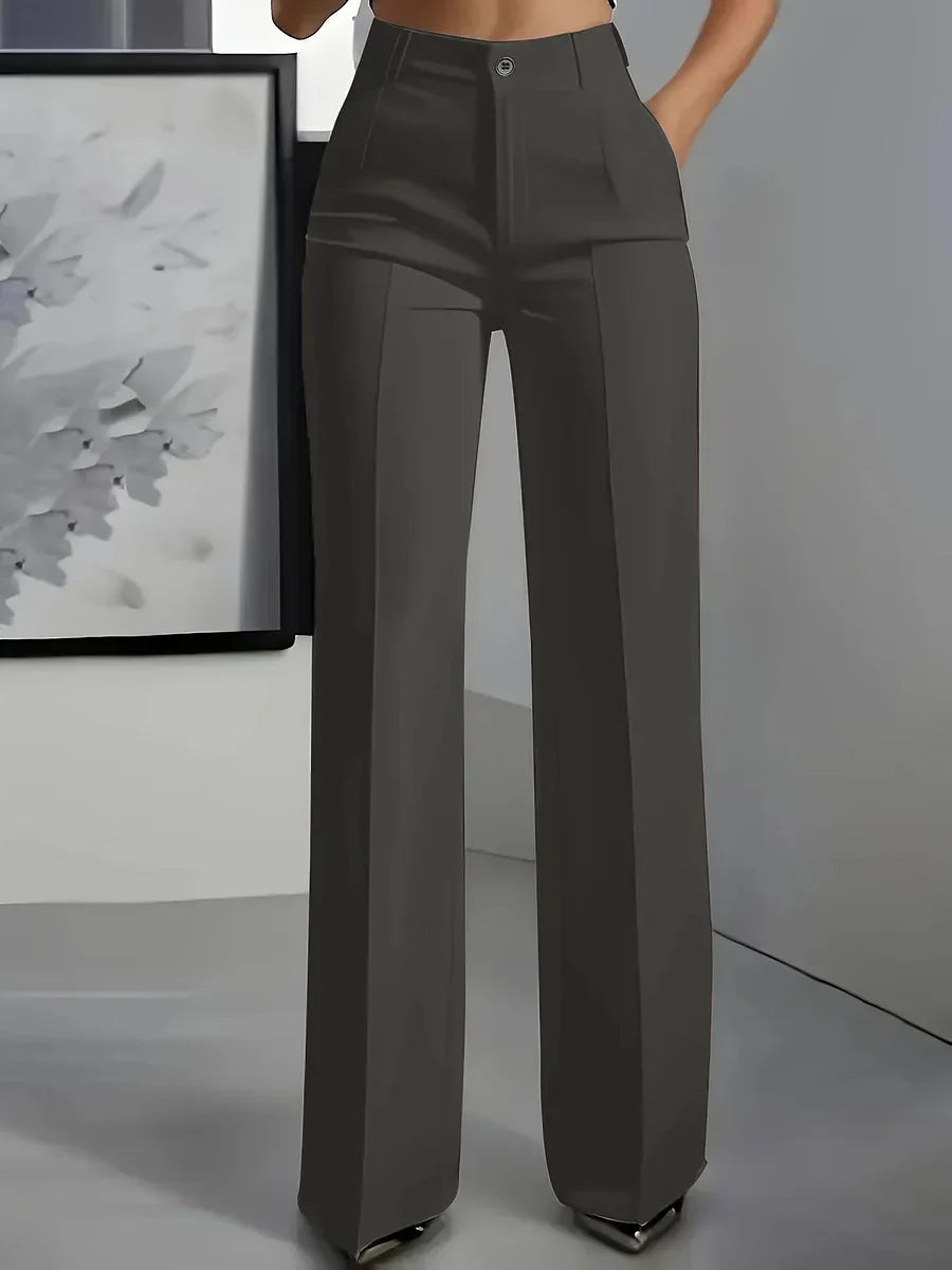 Harrah – High-Waisted Tailored Pants