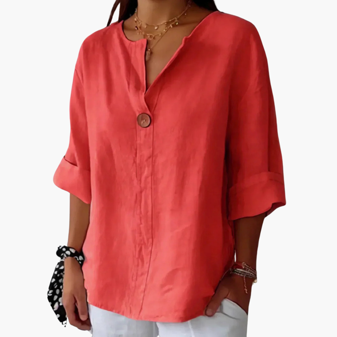 Lucy | Casual V-Neck Blouse
