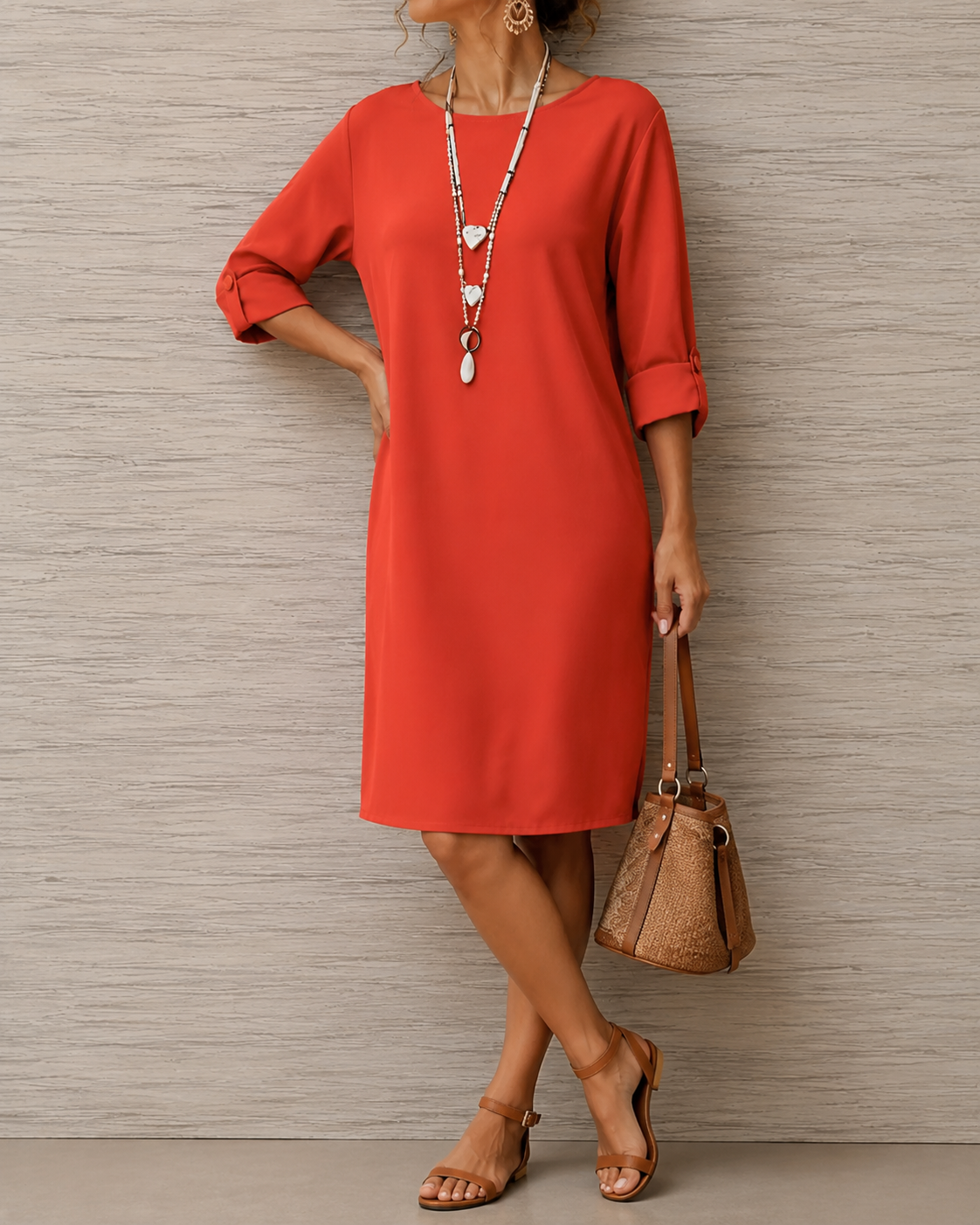 Odette Tummy Control Elegant Midi Dress