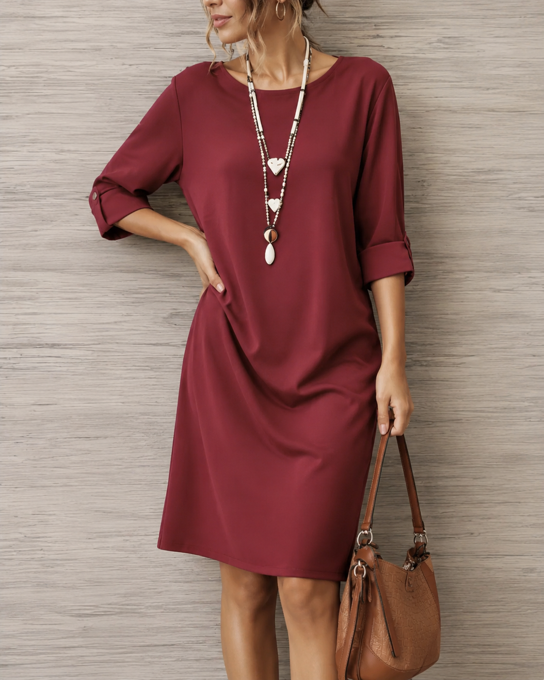 Odette Tummy Control Elegant Midi Dress