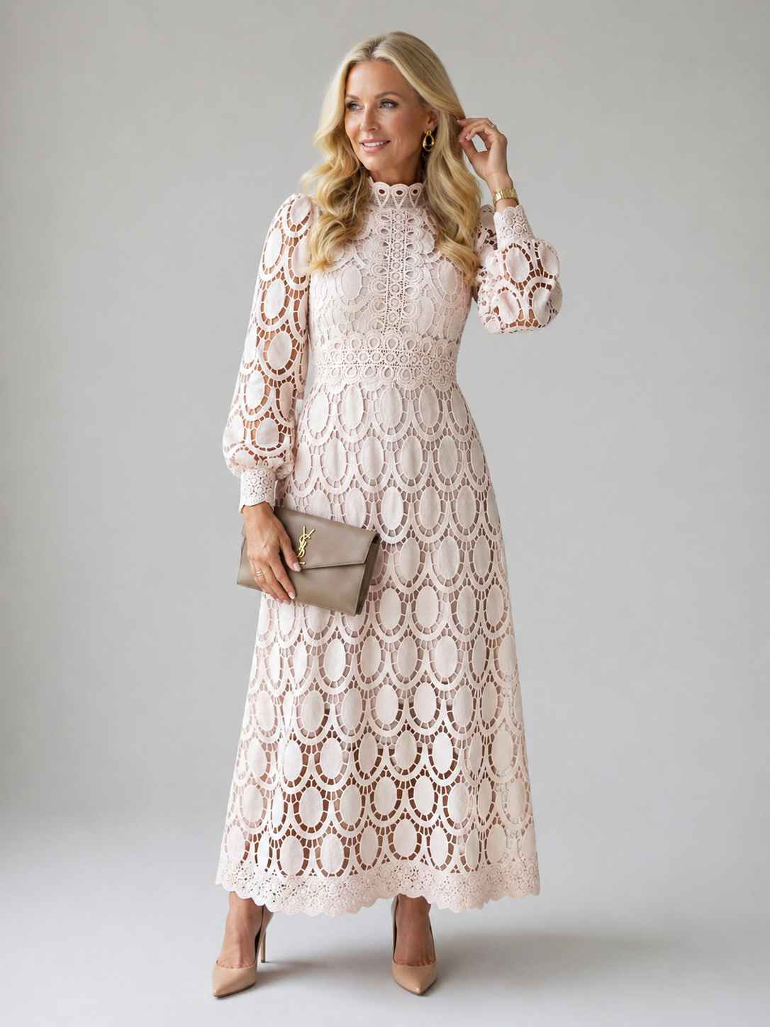 Florence | Lace Midi Dress