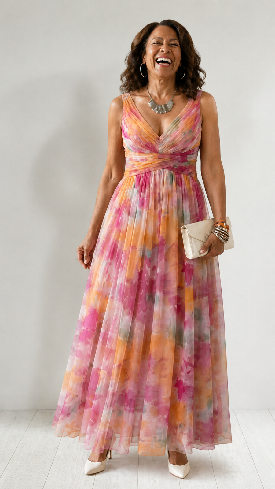 Delphine | Soft Wrap Maxi Dress