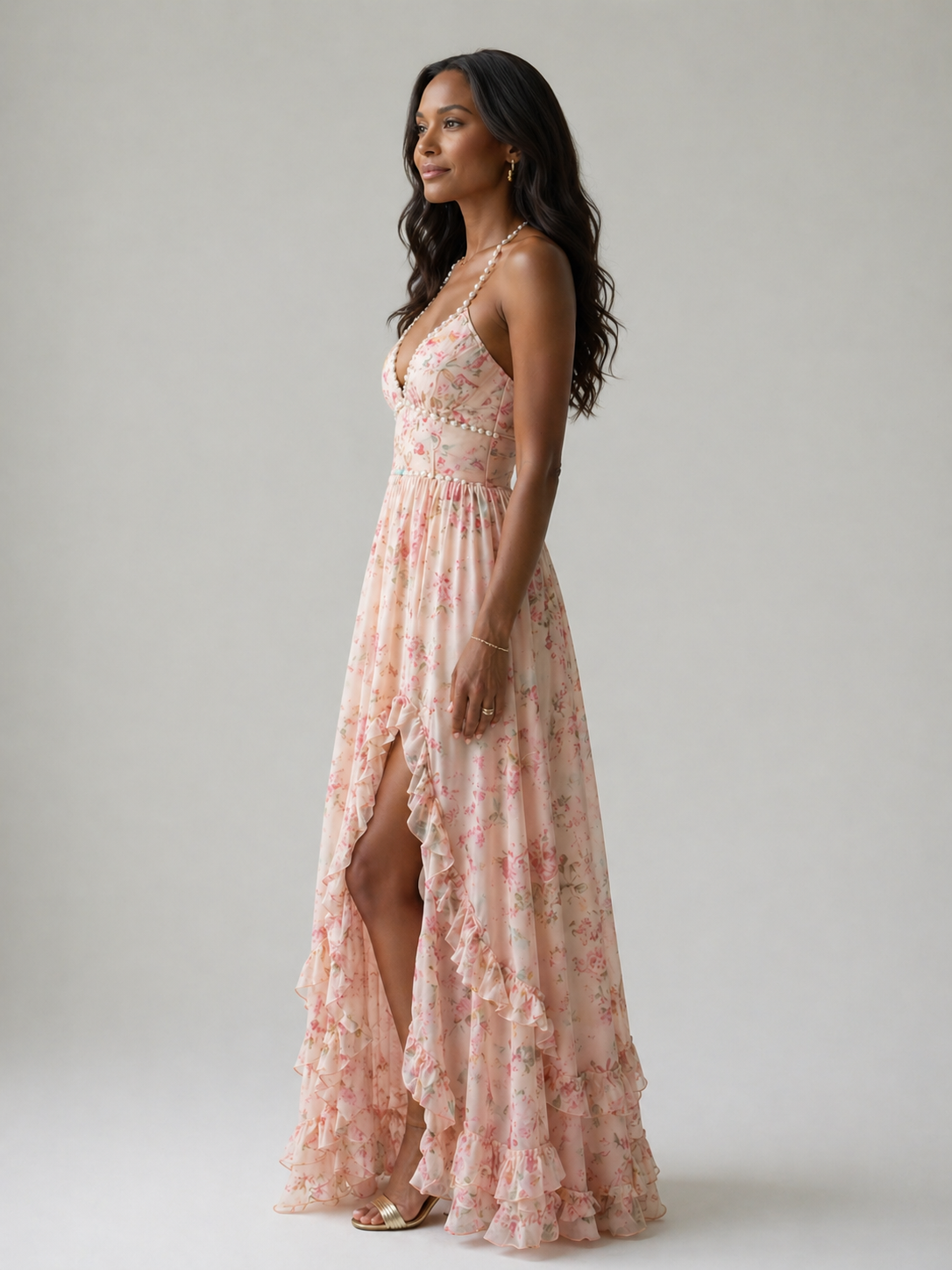 Dahlia | Elegant Minimalist Maxi Dress