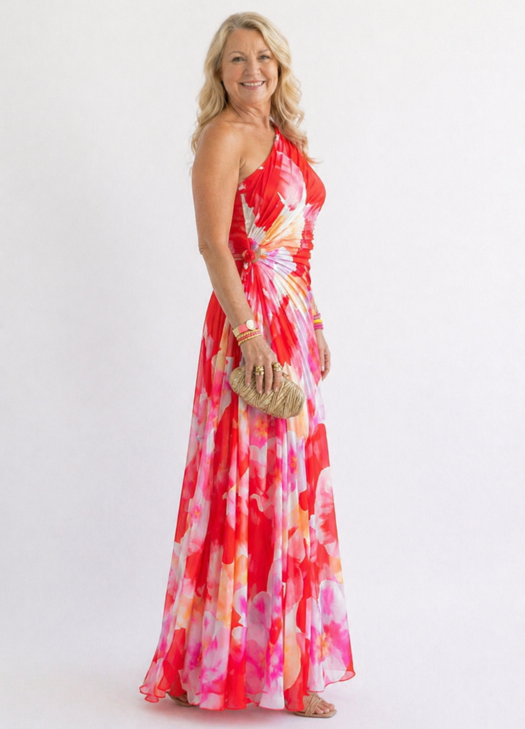 Juliette | Pleated One-Shoulder Dress