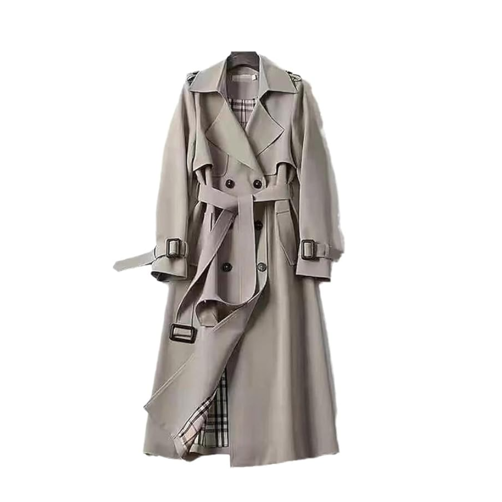 Naomi | Double Breasted Long Trench Coat