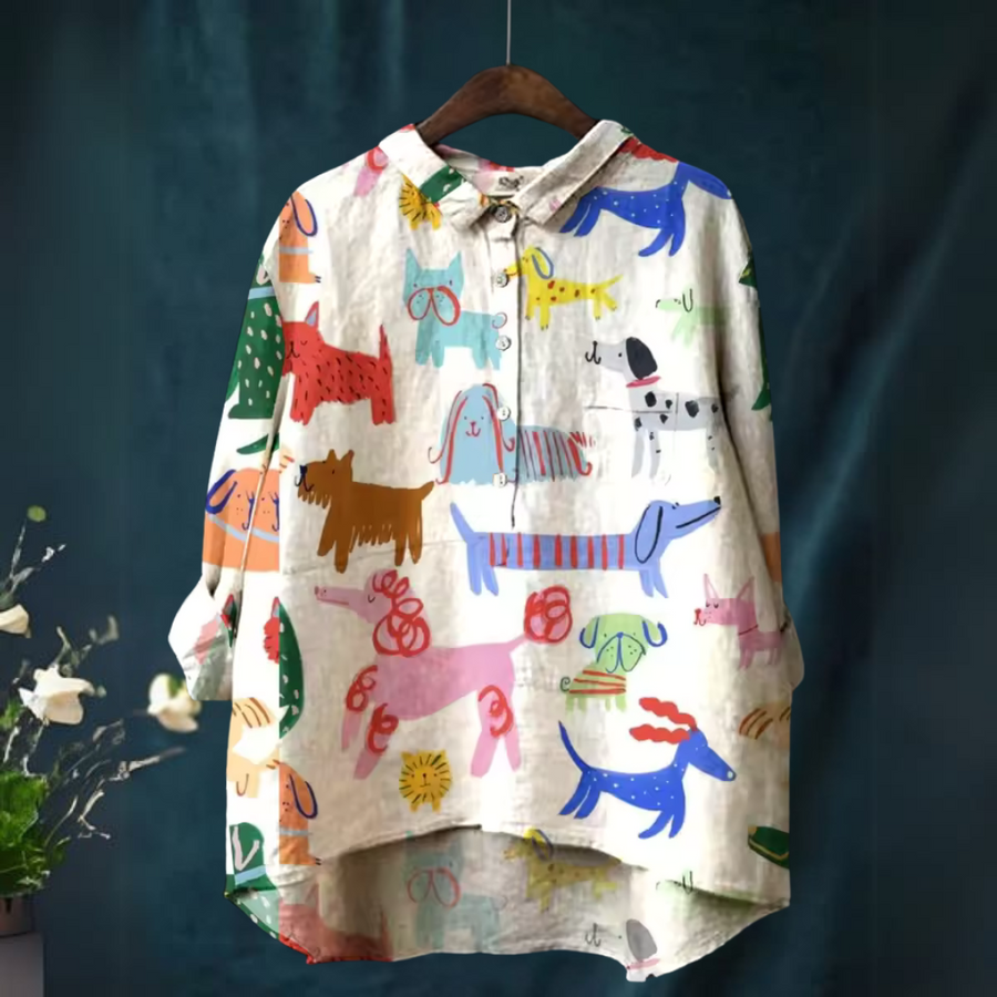 Elsia - Stylish Everyday Shirt with Pattern
