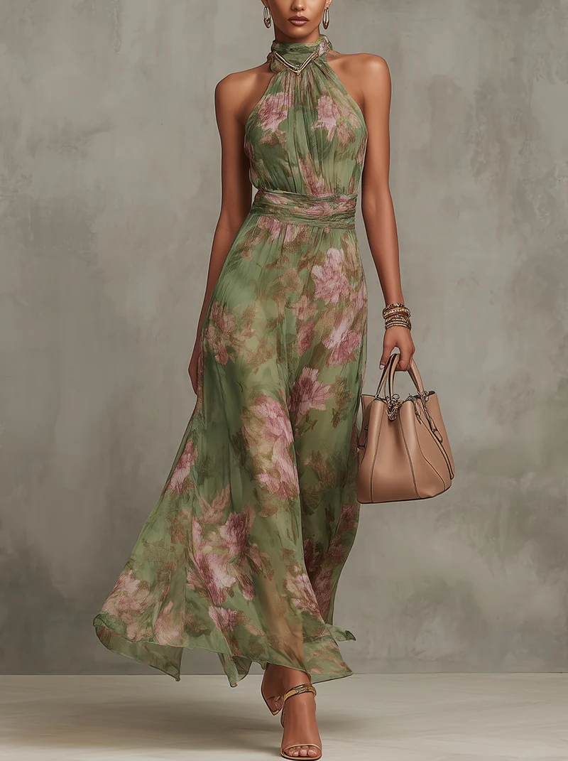 Iselle | Sophie Elegant Floral Summer Dress
