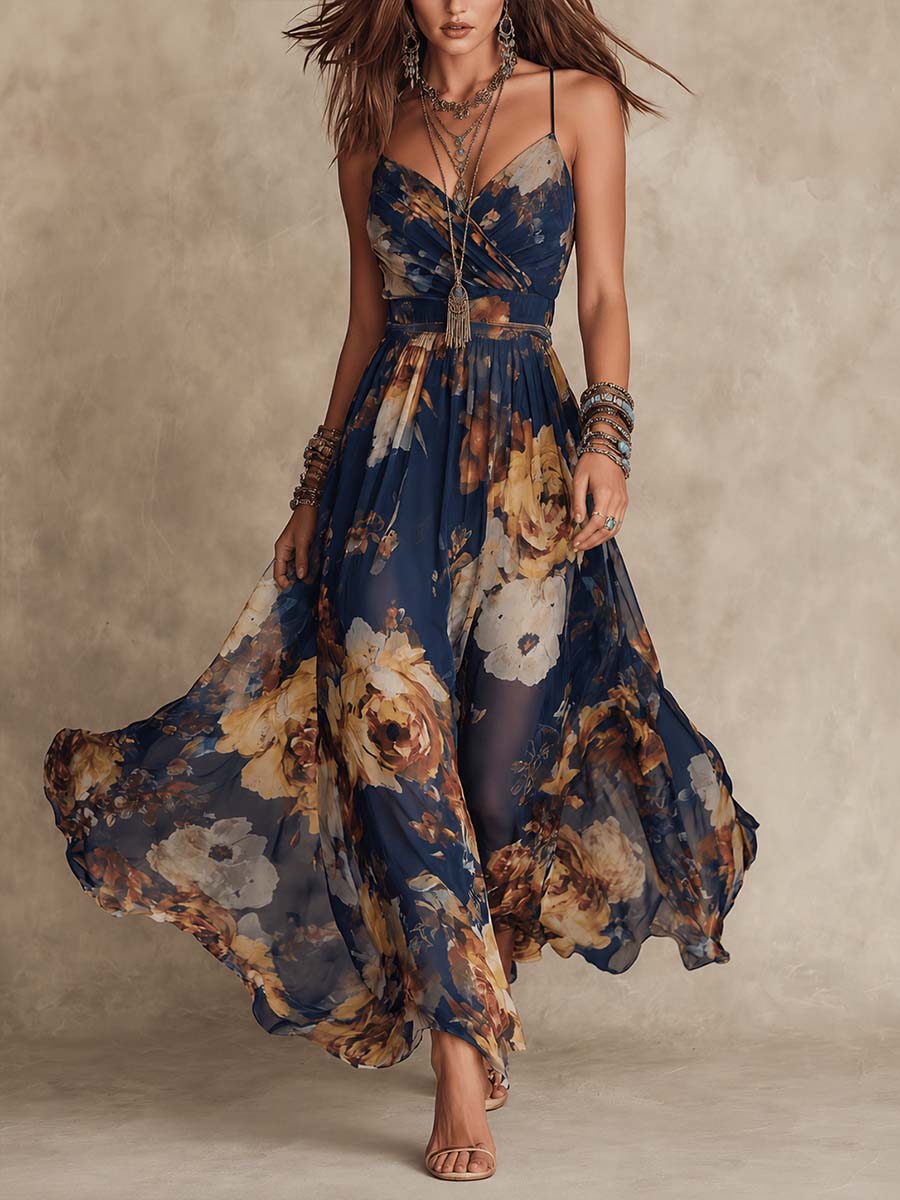 Iselle | Deborah Floral Maxi Dress