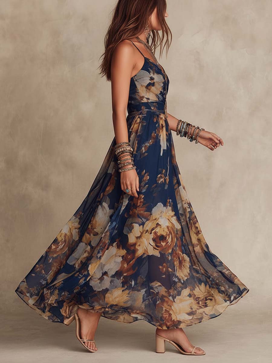 Iselle | Deborah Floral Maxi Dress