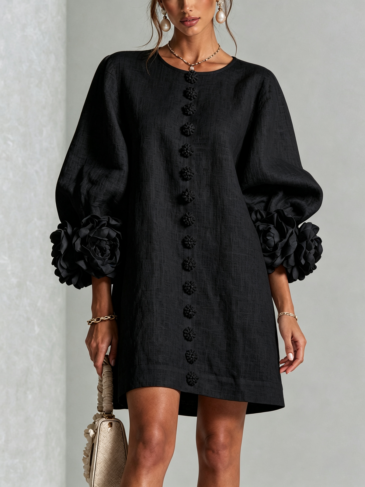 Rosalie Button-Down Mini Dress