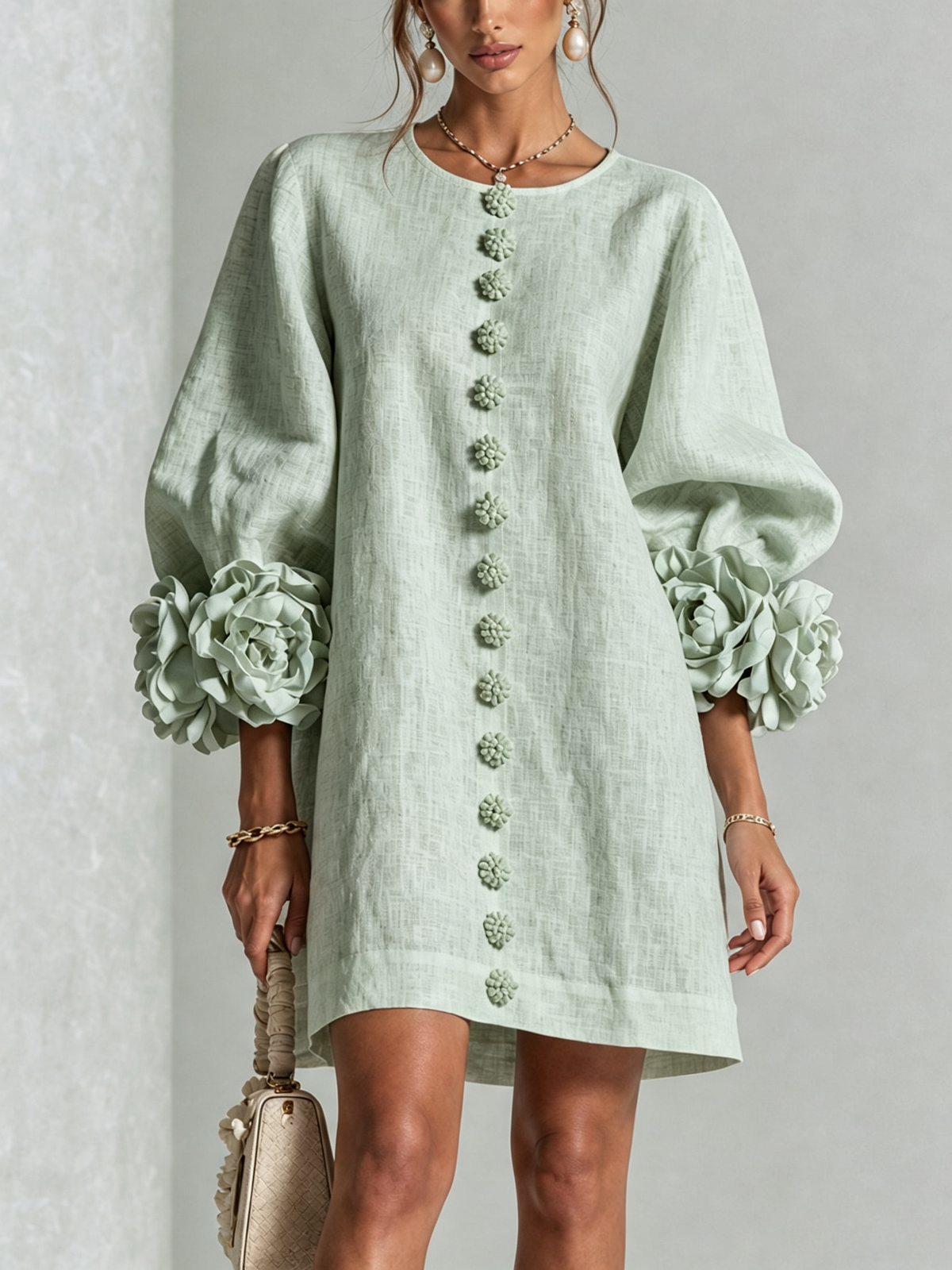 Rosalie Button-Down Mini Dress