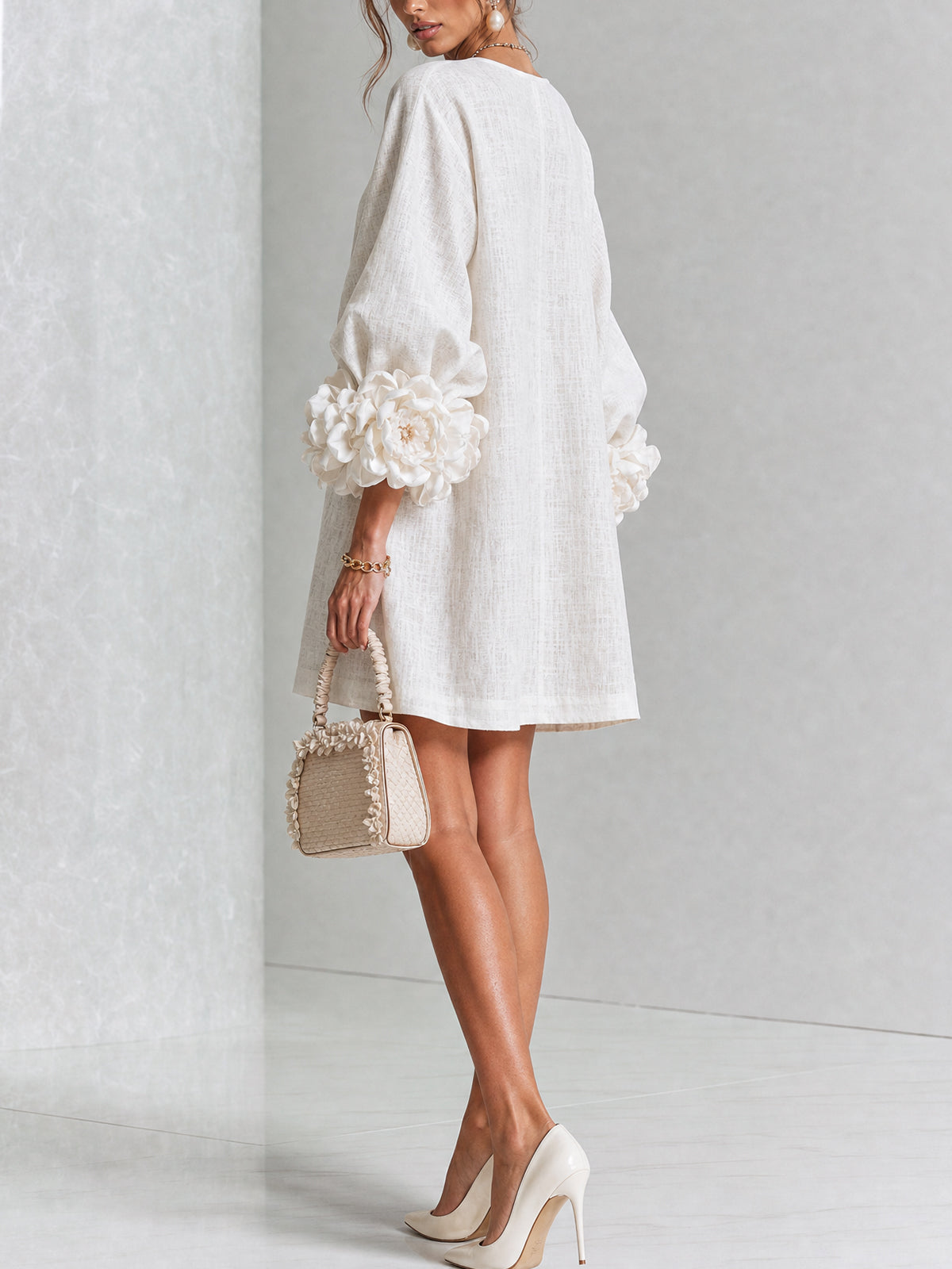 Florence Floral Button-Down Mini Dress