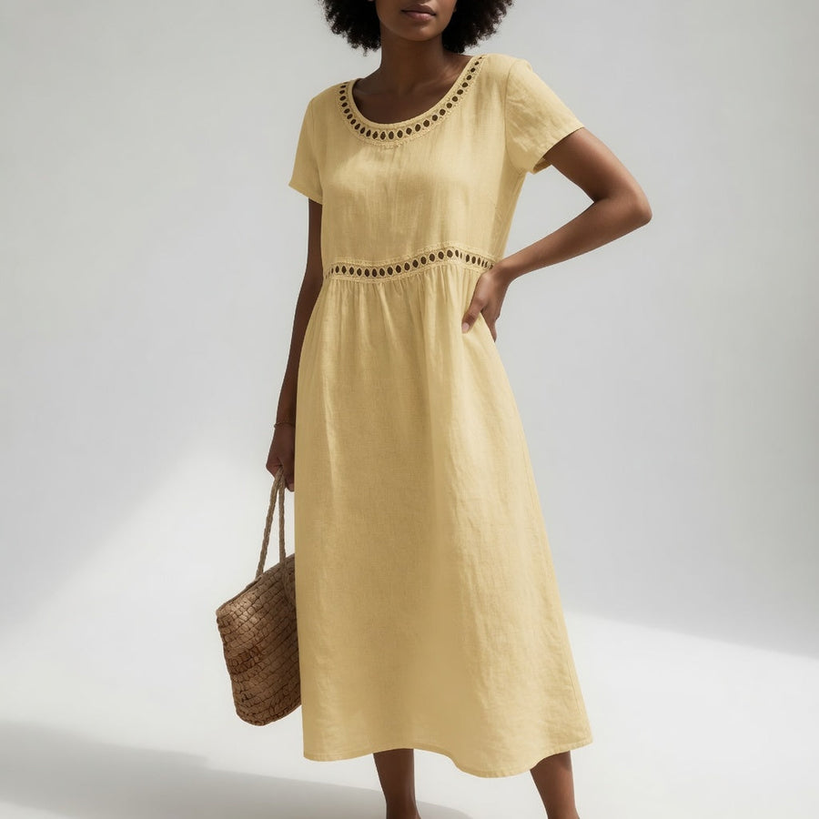 Pernelle Embroidered Cotton Midi Dress