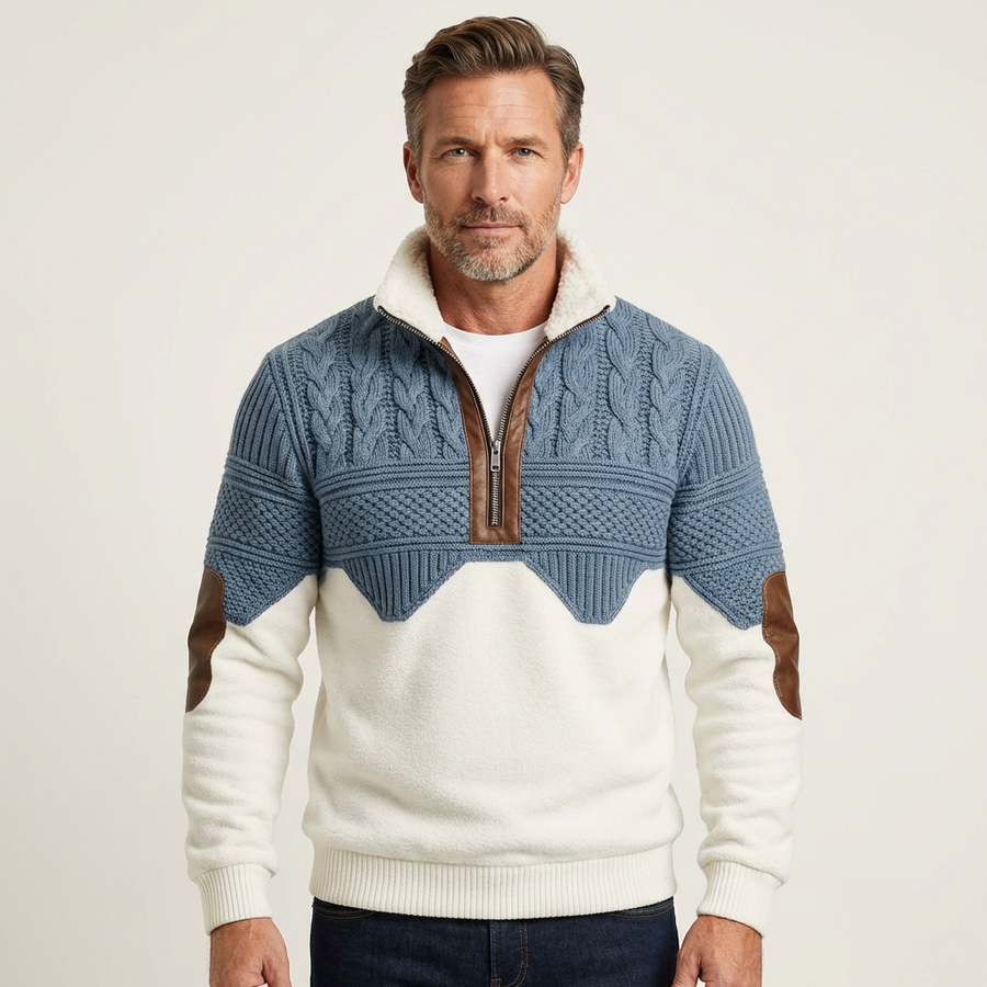 Everett - Textured Knit-Look Sweater