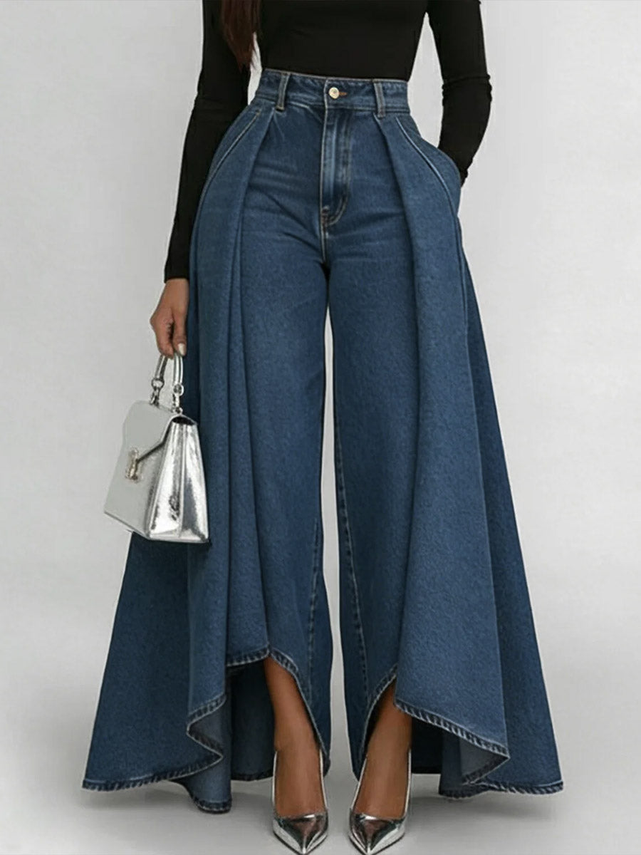 Erizza – High-Waisted Relaxed Wide-Leg Jeans