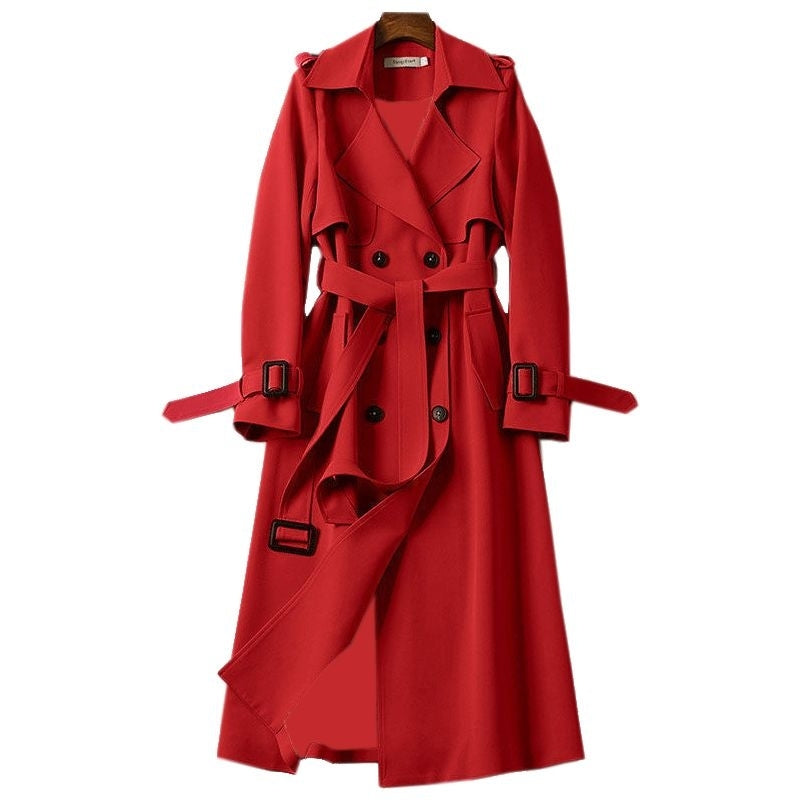 Naomi | Double Breasted Long Trench Coat