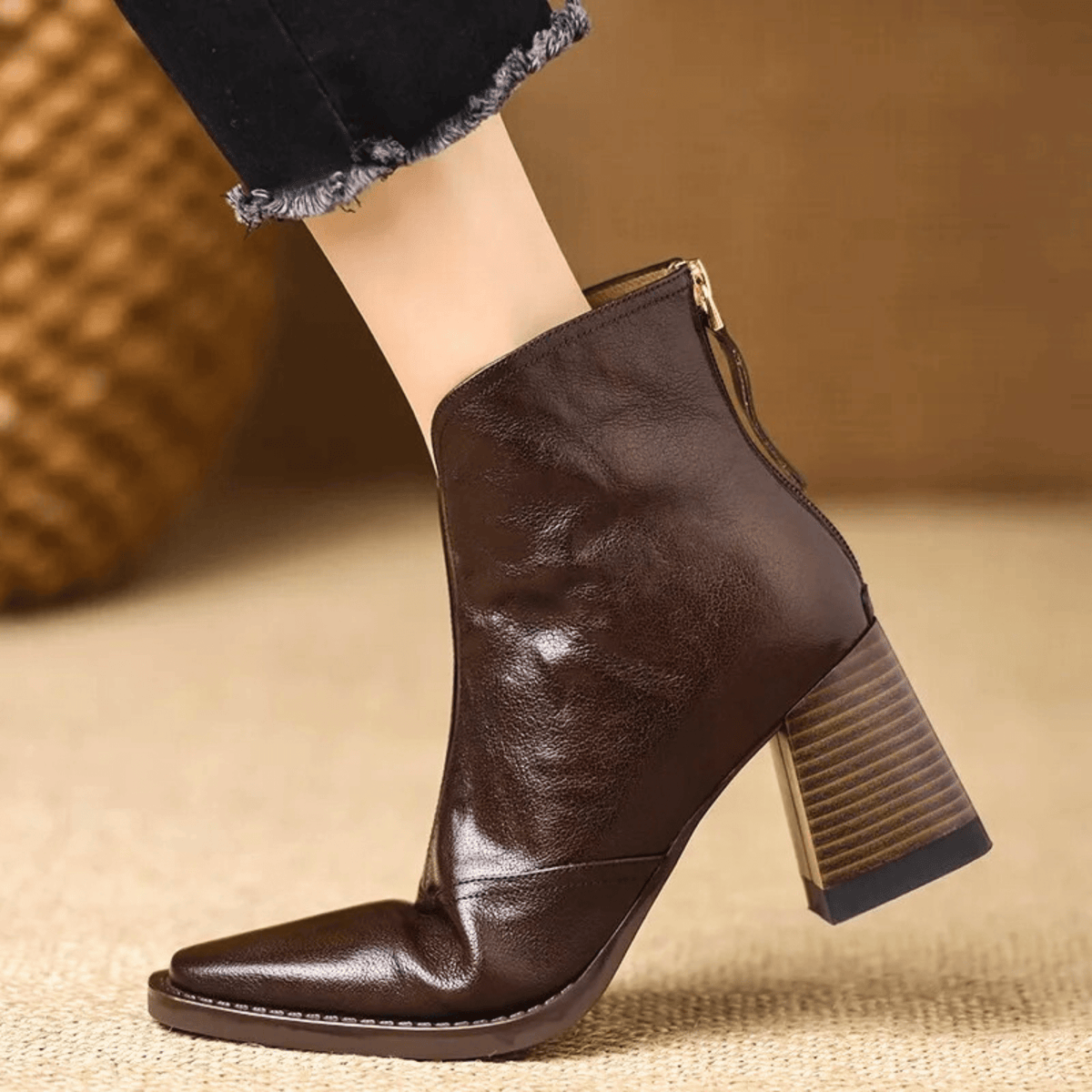 Kassandra - Luxury Mid Heel Boots